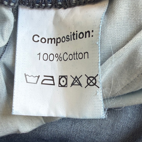 Loragal Denim Colorblock Jumpsuit Balloon Leg Utility Romper No Size (M/L) - Picture 3 of 8